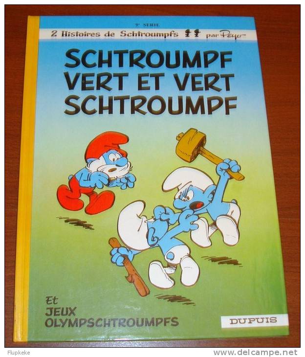 Les Schtroumpfs 9 Schtroumpf Vert Et Vert Schtroumpf Peyo Delporte Dupuis Édition 1979 - Schtroumpfs, Les