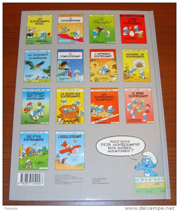 Les Schtroumpfs L´Aéroschtroumpf Peyo Cartoon Creation Édition 1990 - Schtroumpfs, Les