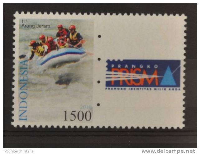 C 210 ++ INDONESIA  2010 PRISMA PRANGKO EXTREME SPORTS RAFTING MNH ** - Indonesia