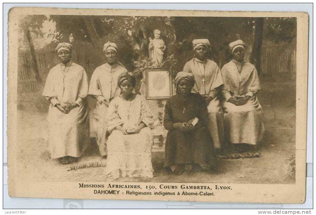 CPA Dahomey Missions Africaines Religieuses Indigénes à Abomé Calavi - Dahomey