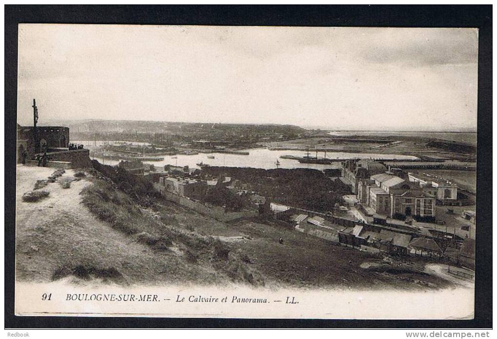 RB 790 - 1916 LL L.L. Postcard Boulogne-sur-Mer France - GB Army Post Office APO 3 Military Postmark - Nord-Pas-de-Calais