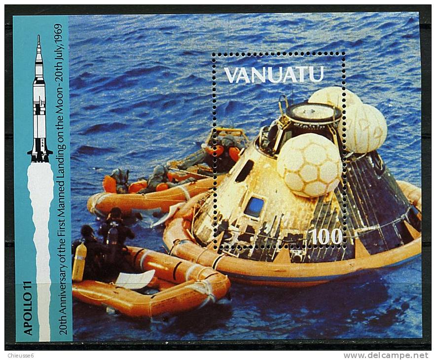 Vanuatu ** Bloc N° 13 - 20e Ann. Du 1er Homme Sur La Lune - Vanuatu (1980-...)