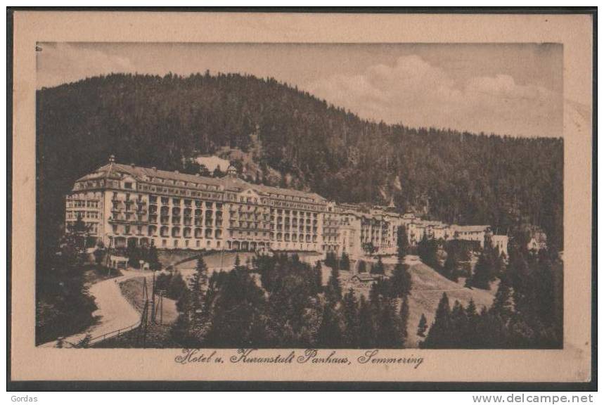 Austria - Semmering - Hotel Und Kuranstalt Panhaus - Semmering
