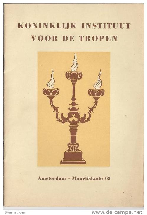 NL.- Brochure - Koninklijk Instituut Voor De Tropen, Amsterdam - Mauritskade 63. 4 Scans - Antique