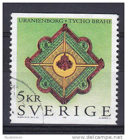 Sweden 1995 Mi. 1910      5 Kr Tycho Brahe Schloss Uranienborg Mit Observatorium - Oblitérés