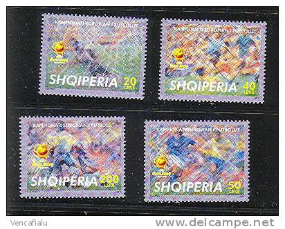 Albania   2004 - EURO, Set Of 4 Stamps , MNH - Fußball-Europameisterschaft (UEFA)