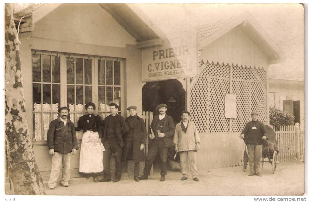 CPA . RESTAURANT PRIEUR C. VIGNES.chambres Meublées Pension .tbe . - Ristoranti