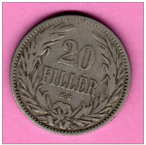 Hungría / Ungarn / Hungary   ** 20 Filler 1894 KB **  KM# 483 - Hungría