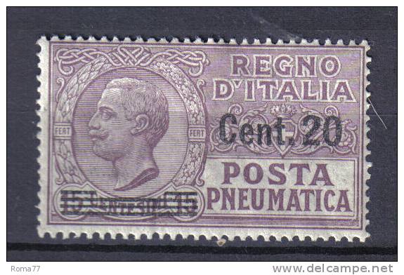 R196 - REGNO , Posta Pneumatica Il N. 6  ***  MNH - Pneumatische Post