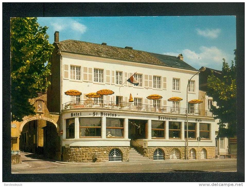 CPSM - Luxembourg - REMICH - Hôtel Restaurant Saint Nicolas Direct. Lucien Houdremont - Remich