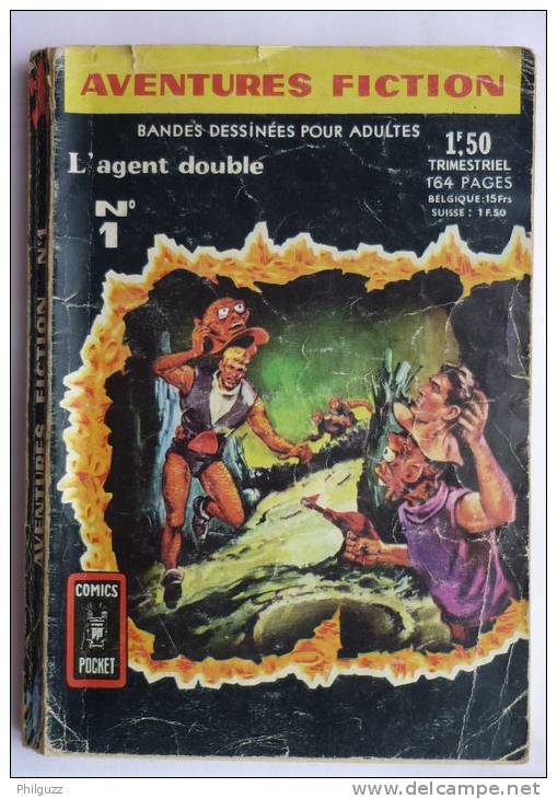 RARE PETIT FORMAT AVENTURES FICTION 1 AREDIT 2EME SERIE - Aventuur Fictie