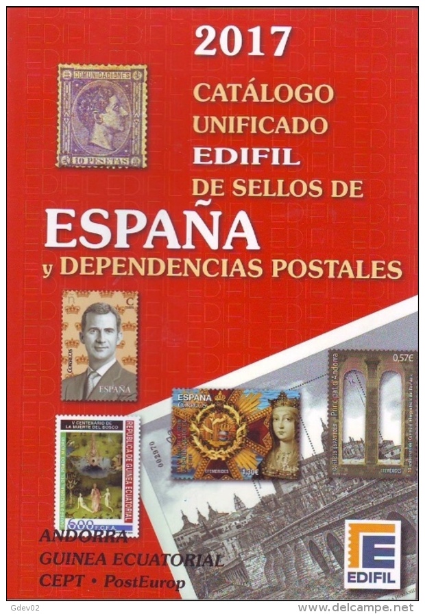 ESLI-L4182TSC.España Spain Espagne LIBRO CATALOGO  DE SELLOS EDIFIL 2017.¡¡¡¡¡¡¡¡¡¡¡¡NOVEDAD! !!!!!!!!!! - Other & Unclassified