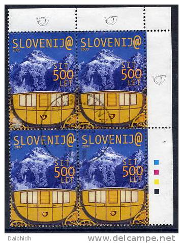 SLOVENIA 2000 Postal Service Anniversary Postally Used Block Of 4.  Michel 286 - Slovenia