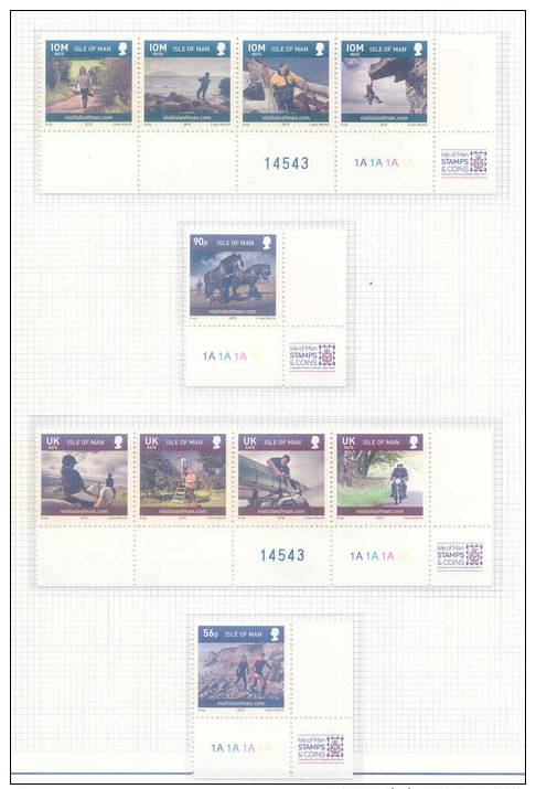 2010 Man LIVING THE ISLAND 10 V MNH - Isola Di Man