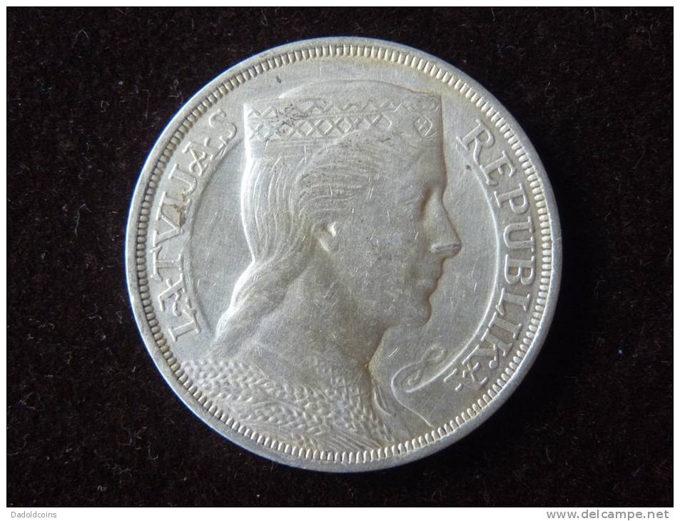 Latvia Lettonie Letonia Silver Argent Plata Rare Coin 5 Lati Latvijas Republika1929 Muy Buena Conservación. Ver Fotos - Lettland