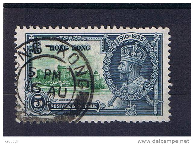 RB 791 - Hong Kong 1935 - 5c Silver Jubilee SG 134 - Used Stamp - Usados