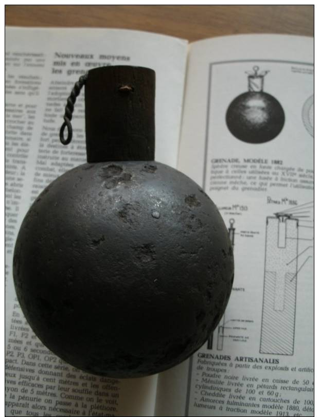 Grenade Boule Mod 1882  Ww1 Neutra - 1914-18