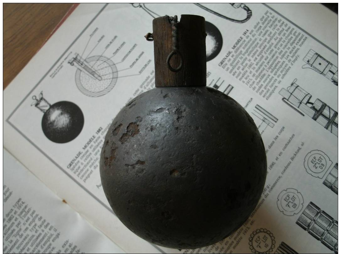 Grenade Boule Mod 1882  Ww1 Neutra - 1914-18