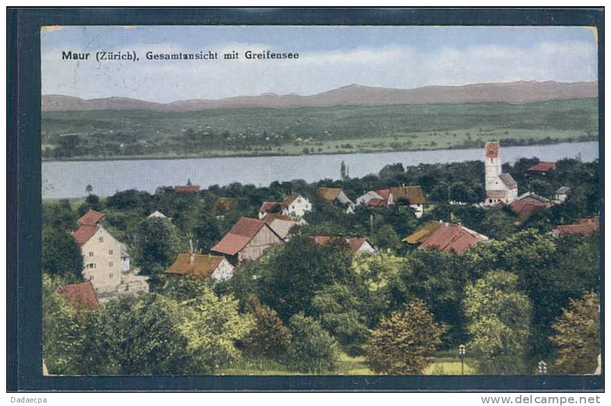 Maur, Gesamtansicht Mit Greifensee, En Couleur, - Greifensee