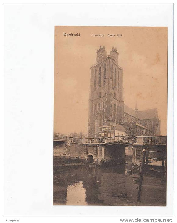 OLD FOREIGN 6743 - NEDERLANDS - HOLLAND - DORDRECHT LEUVEBRUG GROOTE KERK - Dordrecht