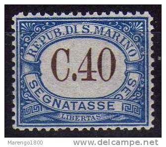 San Marino 1939 - Segnatasse C. 40 **     (g1889) - Impuestos