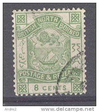 North Borneo - Borneo Du Nord - 1888 -92 -   8c  Green - North Borneo (...-1963)