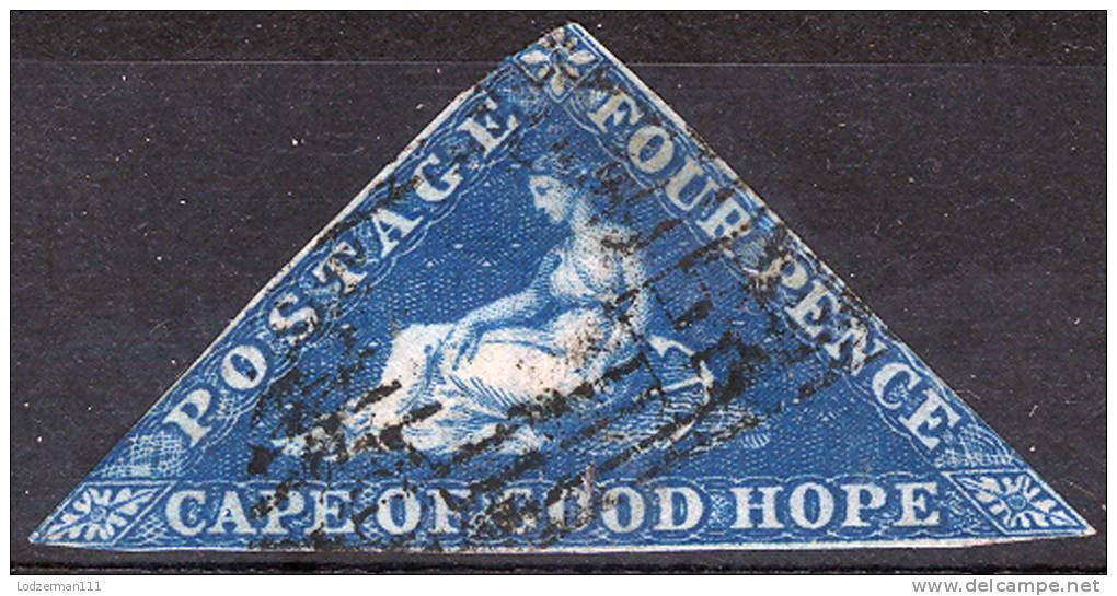 CAPE OF GOOD HOPE 1853 Wmk Anchor - Mi.2 Iwa (Yv.2, Sc.2b) Good Cond - Cape Of Good Hope (1853-1904)