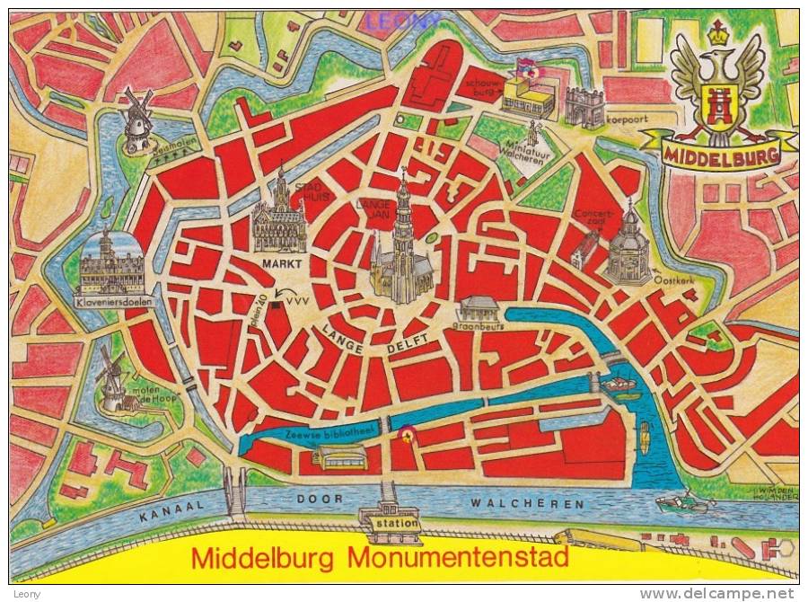 CPM De HOLLANDE - MIDDELBURG MONUMENTENSTAD - Middelburg