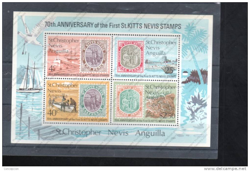 SELLOS  DE ST.KIRTS YNEVIS N IVER    HB 1   NUEVO - St.Kitts And Nevis ( 1983-...)