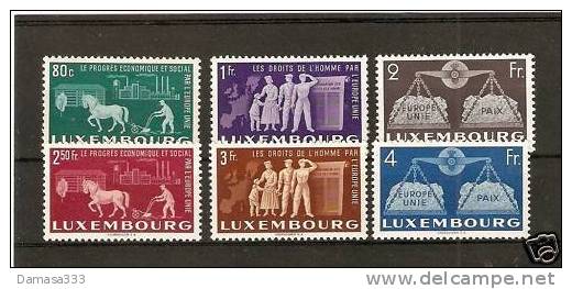 EUROPA CEPT MITL. LUSSEMBURGO LUXEMBOURG Anno 1951 - € 230 - Unused Stamps