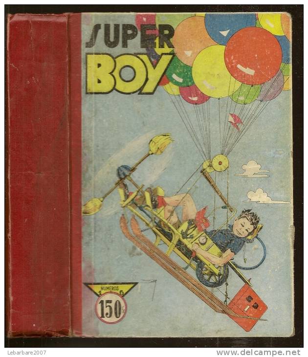 SUPER BOY Reliure N° 1 ( N° 1+2+3+4+5+6 ) IMPERIA 1949/50 - Superboy