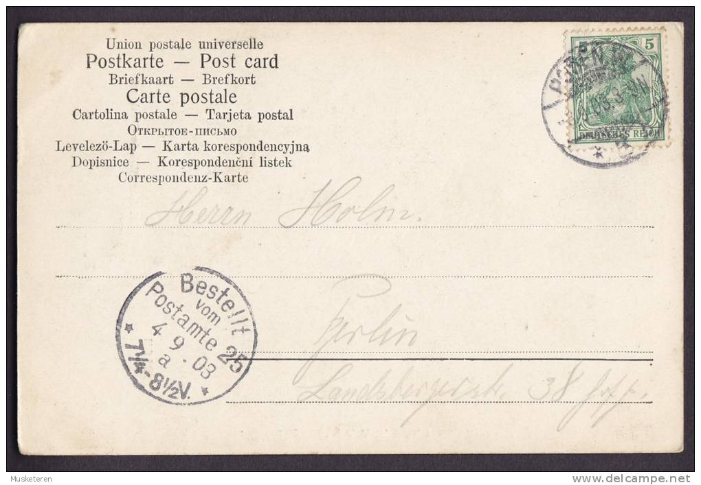 Germany Deutsches Reich PPC Posen Pozna&#324; Kaiser Wilhelm-Denkmal POSEN W. 1903 Simple Backside (2 Scans) - Posen