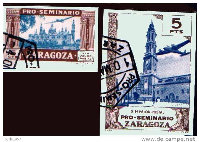 Espagne 1945 Séminaire De Saragosse (Zaragova) - Non Dentelé - Oblitérés