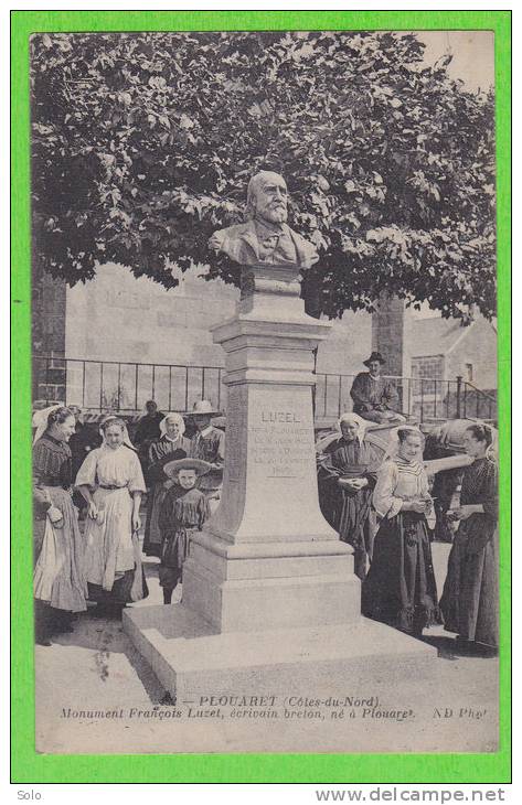 PLOUARET - Monument François Luzet, écrivain Breton, Né à Plouaret - Plouaret