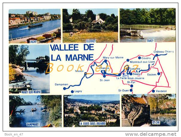 {56482} Vallée De La Marne , Carte Et Multivues ; Lagny Luzancy Saacy St Cyr Mary Sur Marne La Ferté Sous Jouarre - Cartes Géographiques