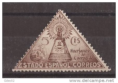 ESBE19-L3789-TESPBENEF.Spain.Espagne   BENEFICENCIA.VIRGEN DE EL PILAR. 1938  (Ed  NE 19** )sin Charnela .MAGNIFICO - Bienfaisance