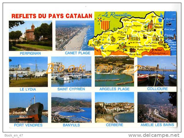 {56507} 66 Pyrénées Orientales Reflets Du Pays Catalan , Carte Et Multivues ; Port Vendres Collioure Cerbere Banyuls - Cartes Géographiques