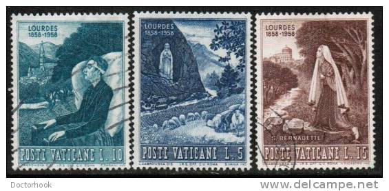 VATICAN   Scott #  233-8  VF USED - Used Stamps