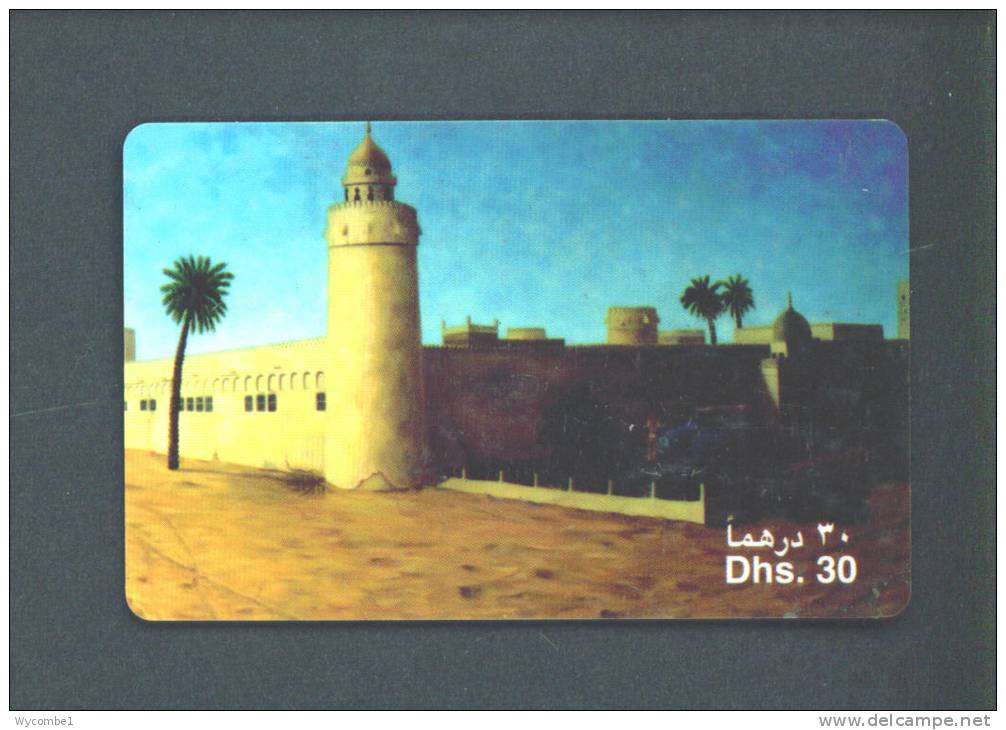 UNITED ARAB EMIRATES  -  Remote Phonecard As Scan - Emiratos Arábes Unidos