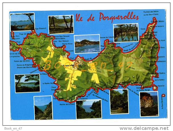 {56524} 83 Var Ile De Porquerolles , Carte Et Multivues - Cartes Géographiques