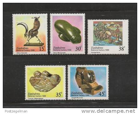 ZIMBABWE 1988 MNH Stamp(s) National Gallery 378=383 #5102 5 Values Only Thus Not Complete - Zimbabwe (1980-...)