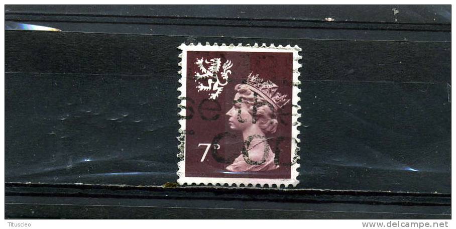 GRANDE BRETAGNE 846° 7p Lilas-brun Elisabeth II Ecosse - Schotland