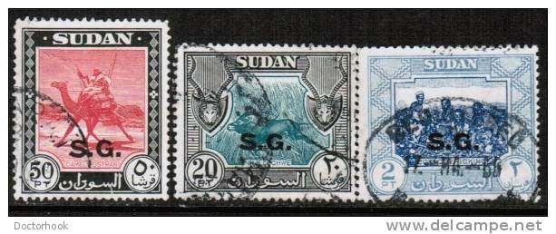 SUDAN  Scott #  O 51-60  VF USED - Soudan (...-1951)