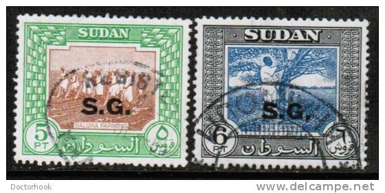 SUDAN  Scott #  O 51-60  VF USED - Soudan (...-1951)