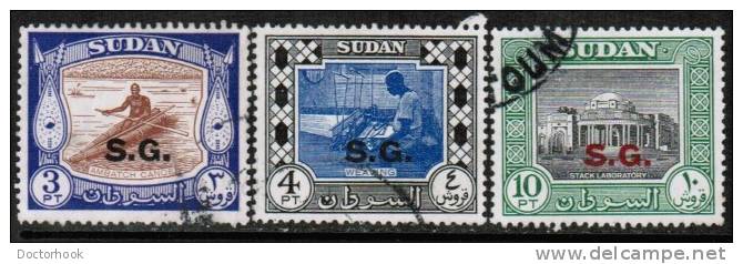 SUDAN  Scott #  O 51-60  VF USED - Soudan (...-1951)