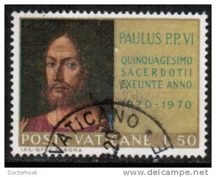 VATICAN   Scott #  489  VF USED - Gebruikt