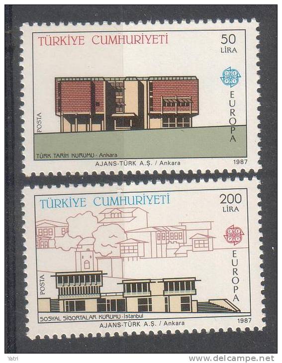 Europa Cept - Turchia - 1987 - Architettura Moderna ** MNH - 1987