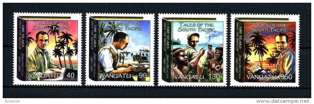 VANUATU 2007  N° 1290/1293 **  Neufs Ier Choix. Sup.  (Littérature. Writers. Michener) - Vanuatu (1980-...)