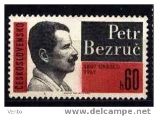 CS 1967 Mi 1717 Yt 1577 ** Petr Bezruc - Neufs