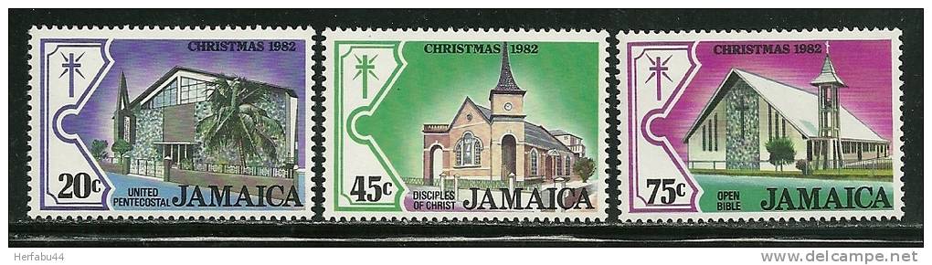 Jamaica        "Christmas 1982"     Set     SC# 547-49  MNH** - Giamaica (1962-...)